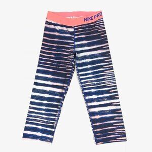 Nike Pro Stripe Training 3/4 Leggings  Size Small